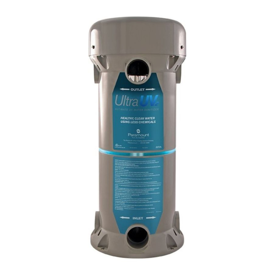 Paramount Fitness Ultra UV Installation & Operation Manual