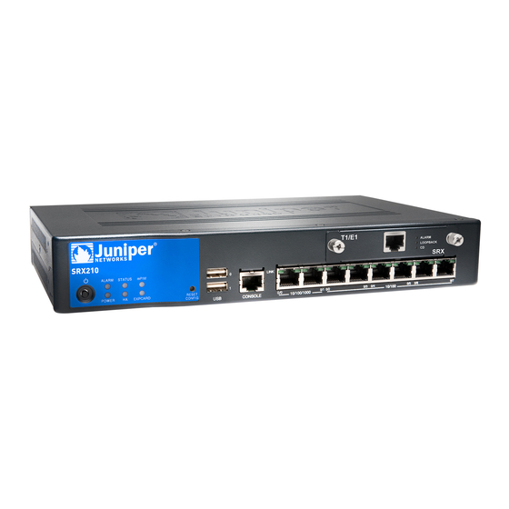 Juniper SRX210 Instructions