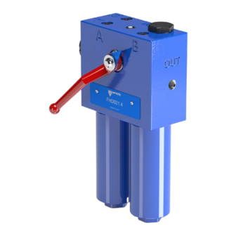 MP Filtri FHD021 Installation, Service And Maintenance Instructions