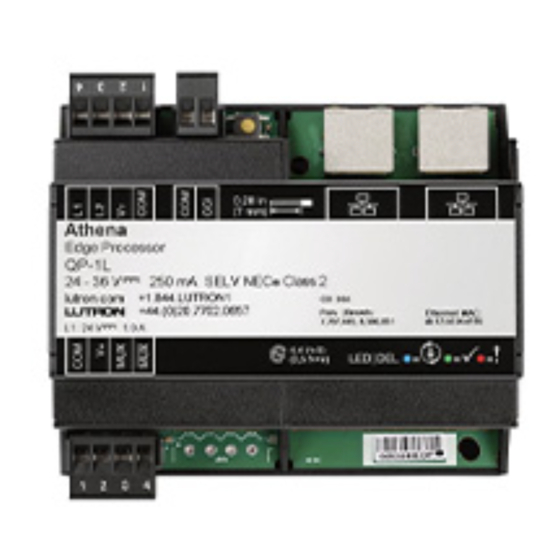 Lutron Electronics Athena System Operation And Maintenance Manual