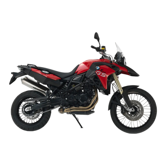BMW F 800 GS Rider's Manual