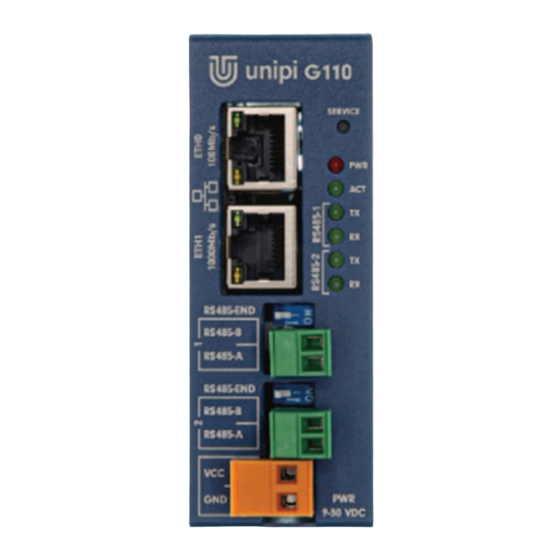 UniPi Technology Gate G100 Quick Start Manual