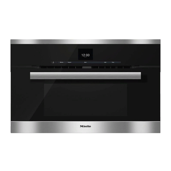 Miele H6600BMBL Operating And Installation Instructions