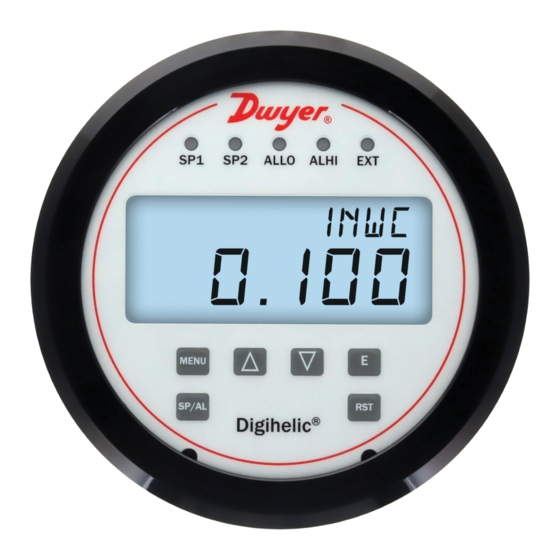 Dwyer Instruments Digihelic DHC Series Installation And Operating Instructions Manual