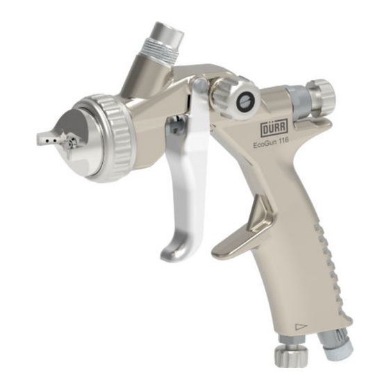 DÖRR EcoGun 116 Operation Manual