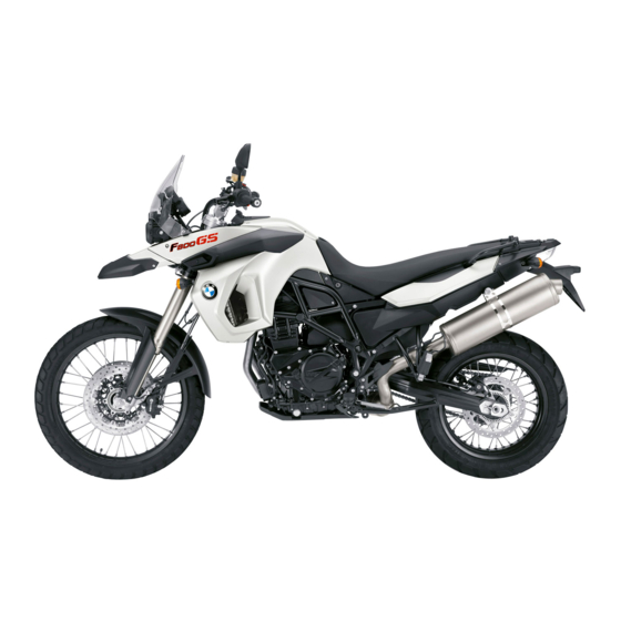 BMW F 800 GS Rider's Manual
