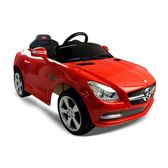 Rastar Baby Mercedes-Benz SLK Ride-On Instructions