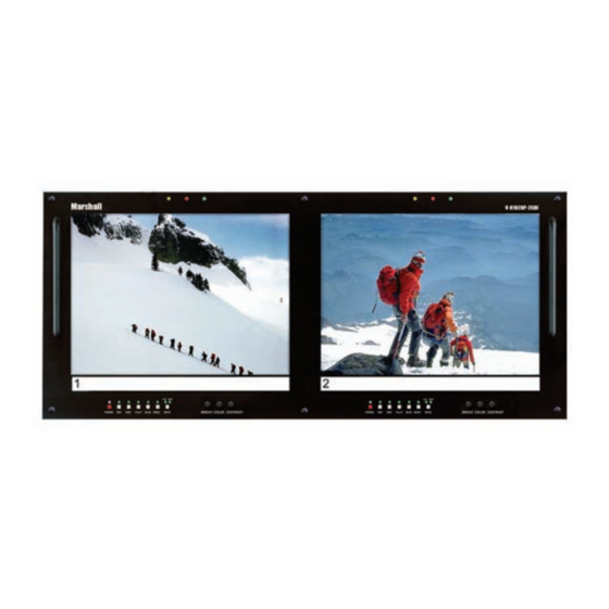 Marshall Electronics Dual 10.4-inch LCD Rack Mounted Monitor V-R102DP-2SDI User Manual