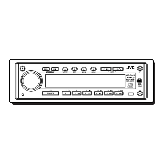 JVC KD-SH99 Instructions Manual