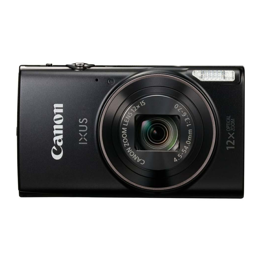 Canon IXUS 285 HS Getting Started