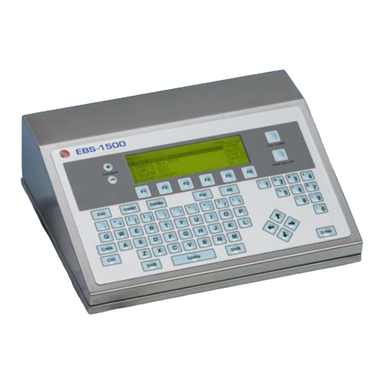 EBS Ink-Jet Systems 1500 Series User Manual