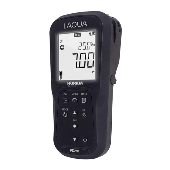 Horiba Scientific LAQUA 200 Series Quick Manual