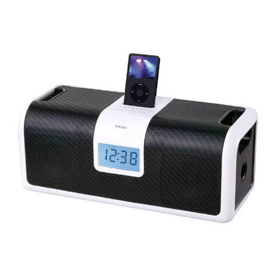 HoMedics Dock n Party Ultra DP-900 Instruction Manual And  Warranty Information