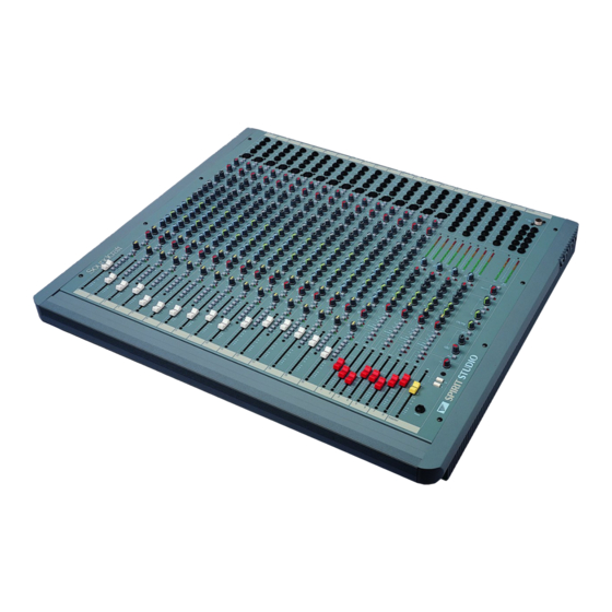 SoundCraft Audio Mixing Console Model Spirit Studio Manuals