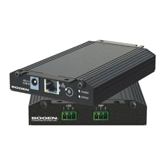 Bogen NYQUIST NQ-GA20P2 Installation And Use Manual