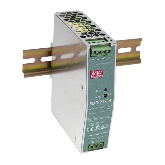 Mean Well EDR-75-12 Installation Manual
