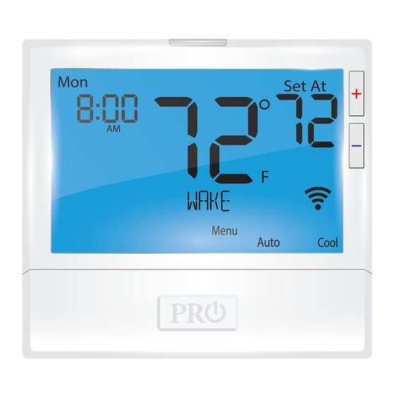 Pro 1 IAQ True Comfort T855 Thermostat Manuals