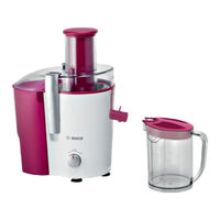 Bosch VitaJuice MES35 Instruction Manual