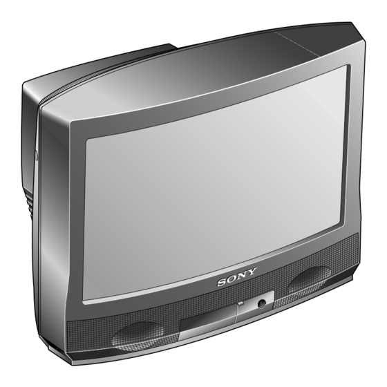 Sony TRINITRON KV-28WF3A Service Manual