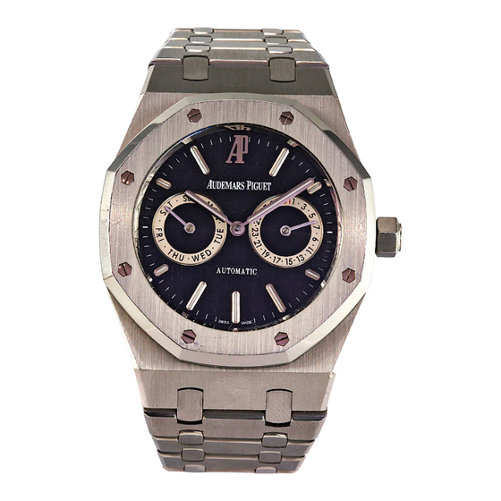 Audemars Piguet Calibre 2324 Selfwinding Instructions For Use Manual