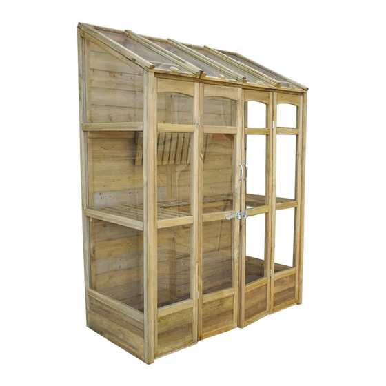 Forest garden VICTORIAN WALL GREEN HOUSE Assembly