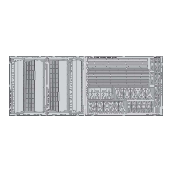 Eduard P-40K landing flaps Assembly Instructions