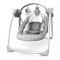 Bright Starts Comfort 2 Go Portable Swing Whimsical Wild Manual