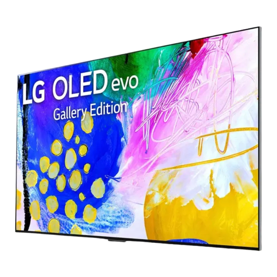 LG OLED83G2 Series Manuals