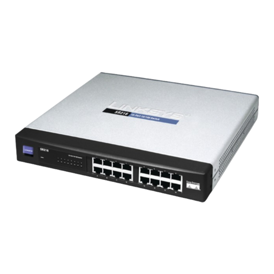 Linksys SR216 Product Data
