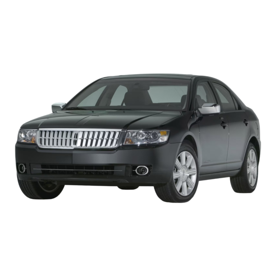 Lincoln MKZ 2007 Owner's Manual