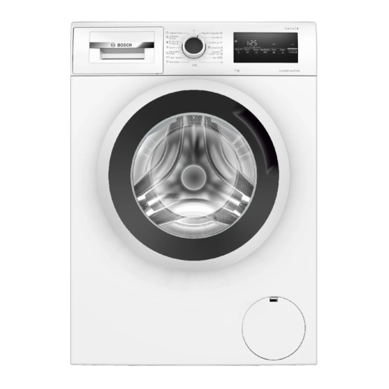 Bosch WAN24266ES Washing Machine Manuals