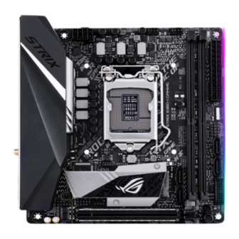 Asus ROG STRIX B360-I GAMING Quick Start Manual