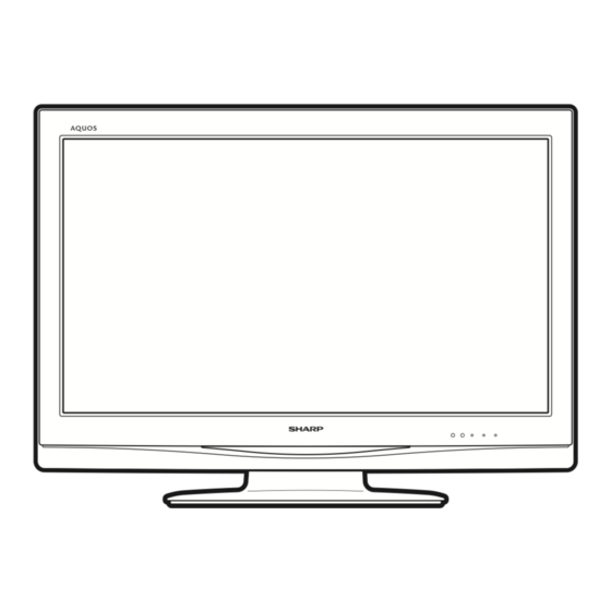 Sharp LC-C3234U - 32" LCD TV Service Manual