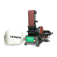 Hitachi SB10Y1 - Power Tools Bench Top Belt Disc Sander Instruction Manual