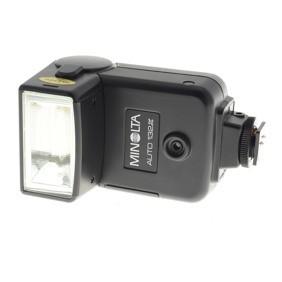 Minolta Electroflash 132x Owner's Manual