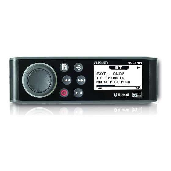 Fusion MA-RA70 Installation Instructions Manual