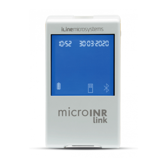 iLine microsystems microINR Instructions For Use Manual