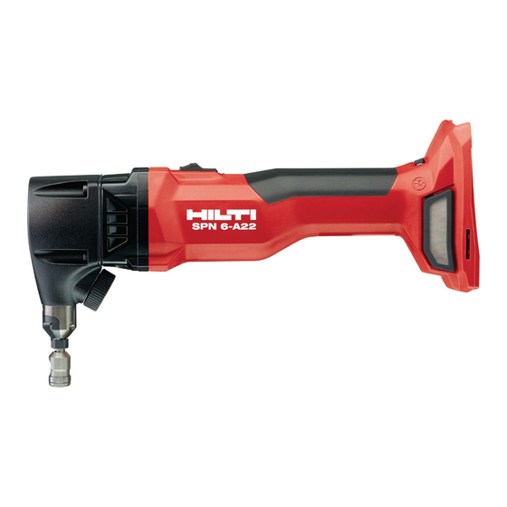 Hilti SPN 6-­A22 Original Operating Instructions