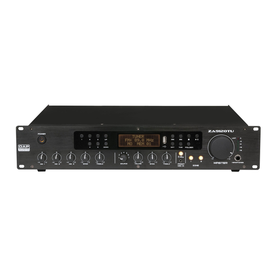 DAPAudio ZA-9120TU Manual
