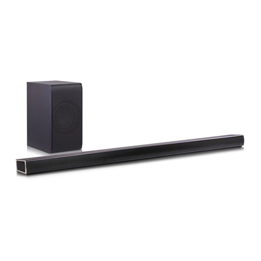 LG MUSIC flow SH7B - Wireless Multi-Room Sound Bar Simple Manual