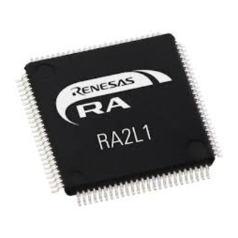 Renesas RA2L1 R7FA2L1AB3CFP Manuals