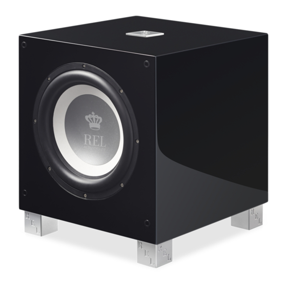 REL Acoustics T/i Series Operating Instructions Manual