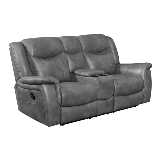 Coaster Motion Loveseat 650355 Assembly Instructions