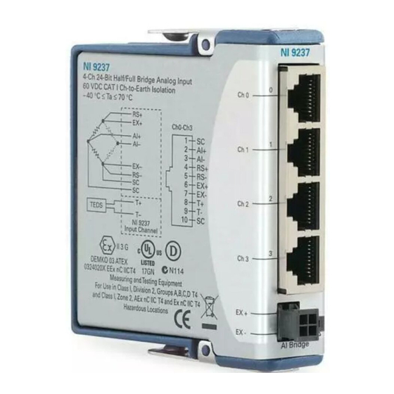 National Instruments USB-9237 User Manual And Specifications