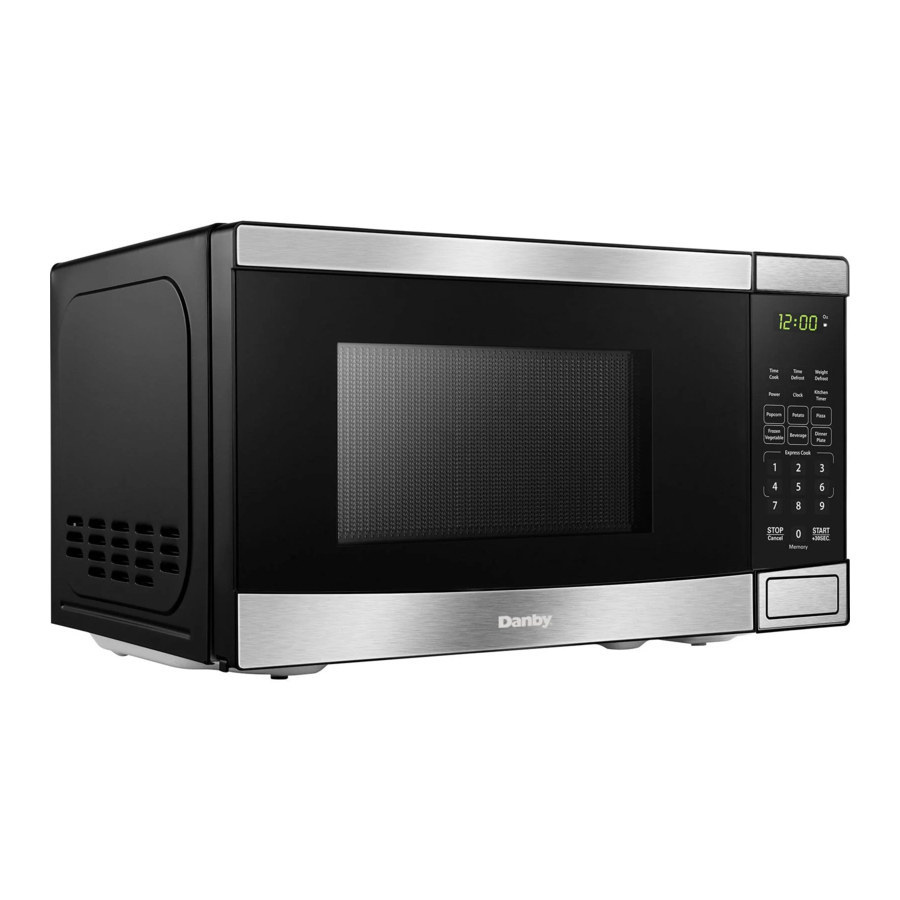 Danby DBMW0721BBS - 0.7 cu. ft. Countertop Microwave Manual