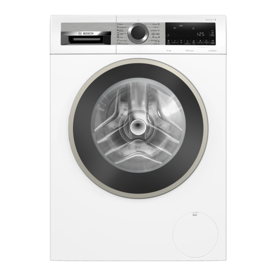 Bosch WGG25400SG User Manual And Installation Instructions