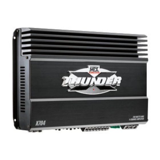 MTX Thunder X704 Manuals