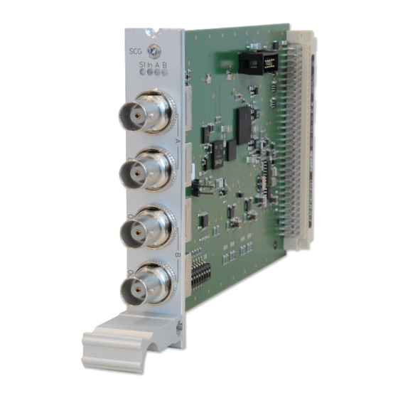 Meinberg IMS SCG180-U Clock Generator Manuals