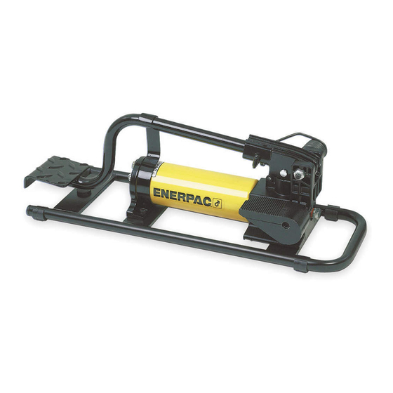 Enerpac P-392FP Instruction Sheet