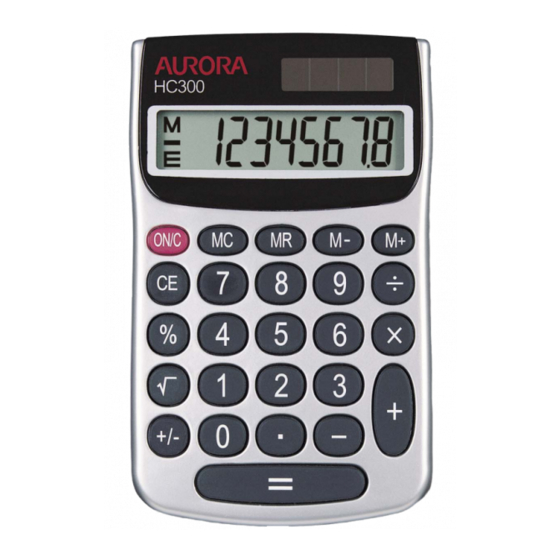 Aurora HC300 Specifications